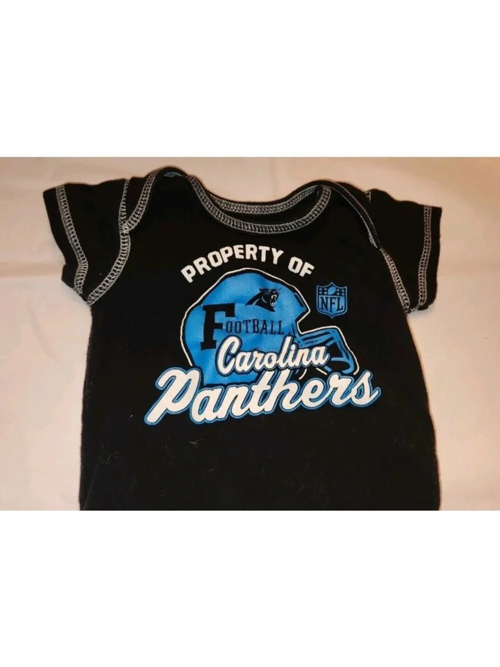 Carolina Panthers NFL One Piece Sz 3-6 mo. property of........................B4